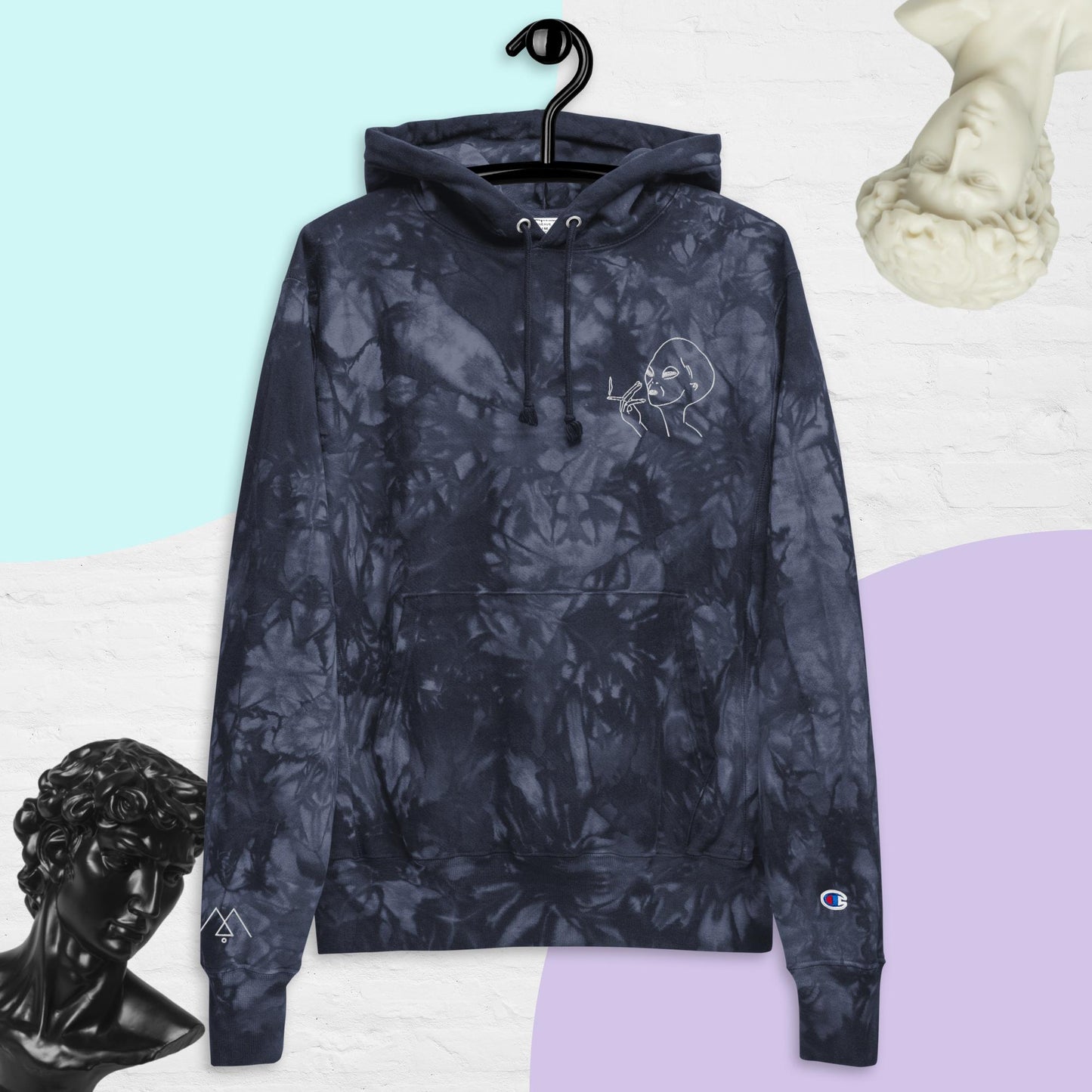 What a drag - Sudadera con capucha tie-dye Champion unisex