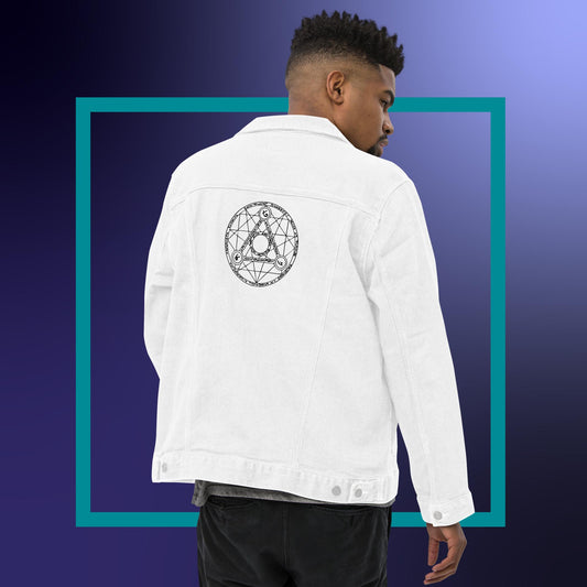 Self Transmutation - White Unisex denim jacket