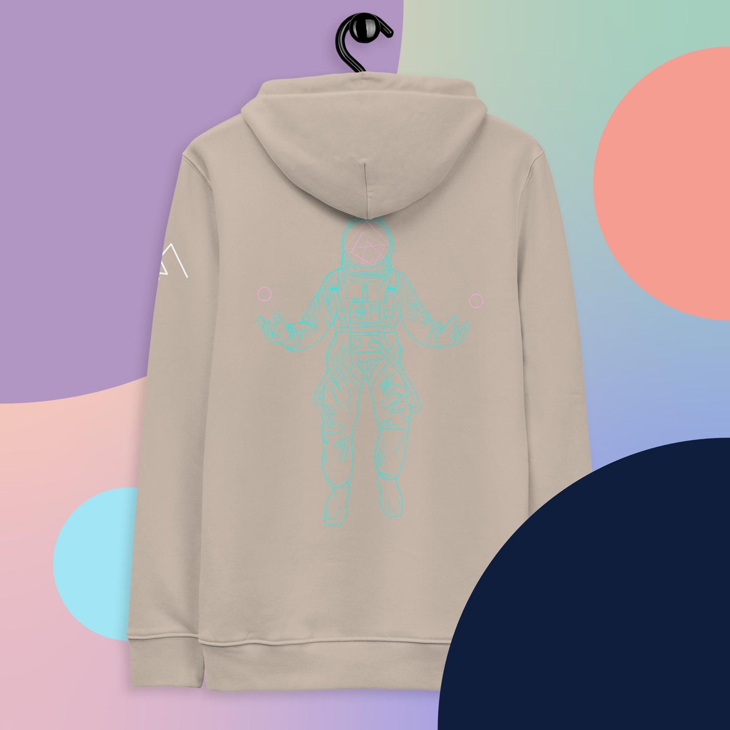 Encontrado en el espacio - Sudadera con capucha ecológica esencial unisex